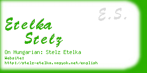 etelka stelz business card